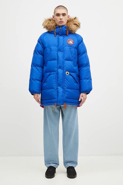 新品Polo Ralph Lauren フード付きジャケット 水色 Polo Ralph Lauren reversible down jacket Ripstop-Rev Talvi Parka