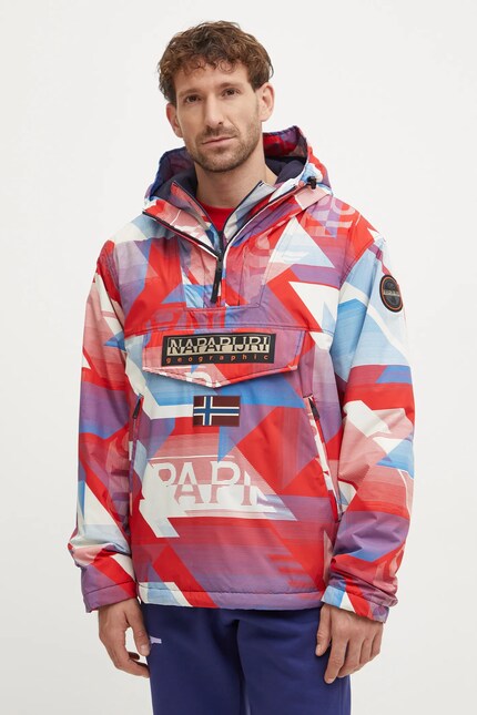 Napapijri jacket Rainforest Next men's red color NP0A4IKWFCC1 at