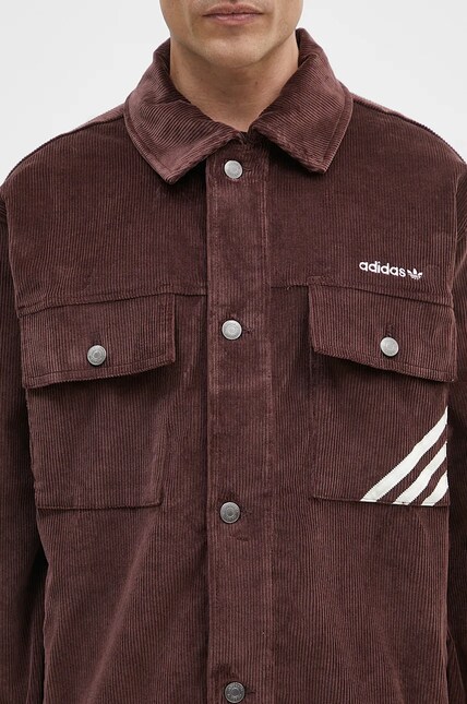 Вельветовая куртка adidas Originals Jacket цвет коричневый