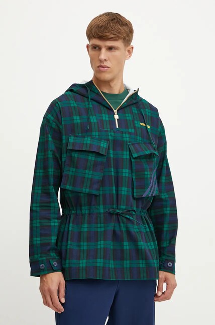 adidas Originals jacket Windbreaker men's green color IX9636 at PRM US