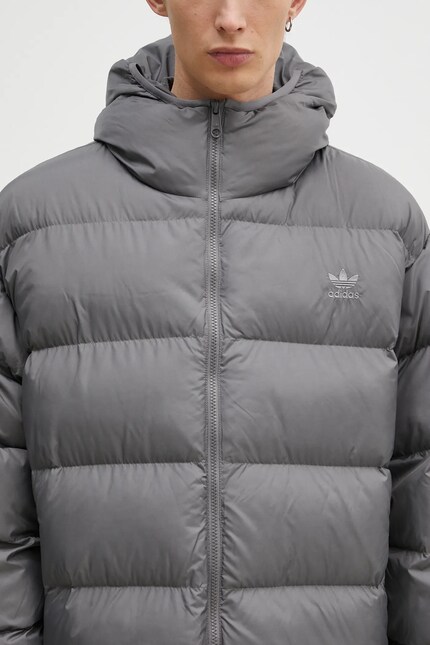 adidas Originals jacket Commercial Puff men's gray color IY3398 at