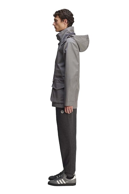 adidas Originals jacket Spezial F.C. Anorak men's gray color