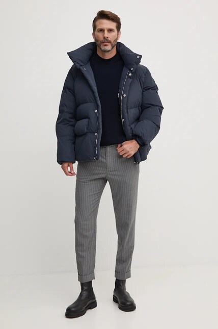 Куртка BOSS мужская цвет синий зимняя 50524002 | ANSWEAR.ua