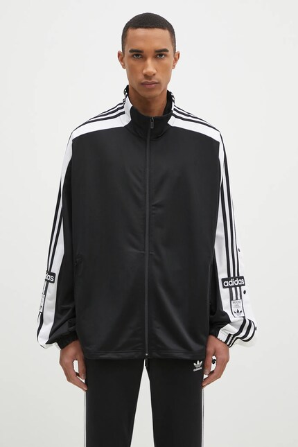 adidas Originals sweatshirt Megabreak Jacket men's black color