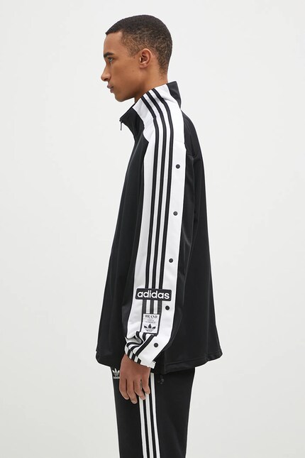 adidas Originals sweatshirt Megabreak Jacket men's black color