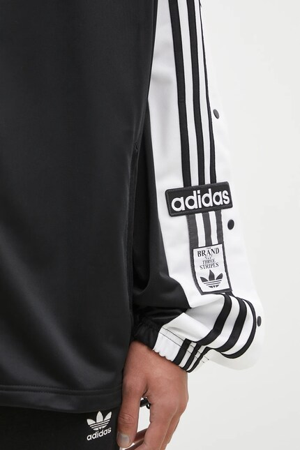 adidas Originals sweatshirt Megabreak Jacket men's black color