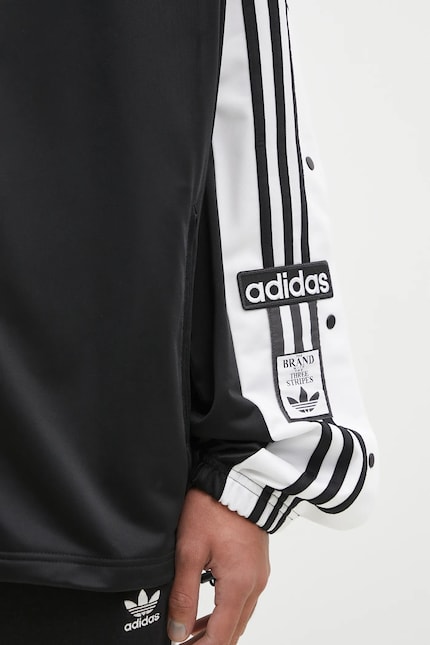 adidas Originals sweatshirt Megabreak Jacket men's black color adidas Originals sweatshirt Megabreak Jacket men's black color