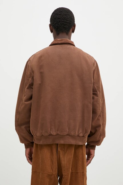 Carhartt WIP cotton jacket Stanton Jacket brown color I033826