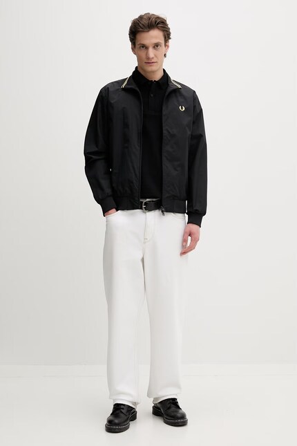Fred Perry jacket The Brentham Jacket men's black color J2660.350