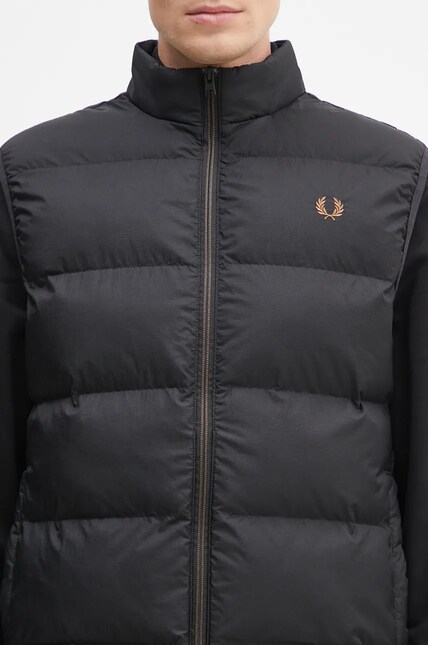Fred Perry vest Insulated Gilet men's black color J8522.102 at PRM US