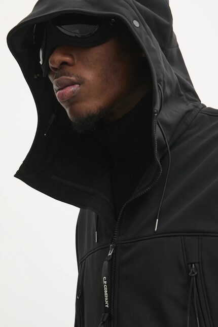 C.P. Company jacket C.P. Shell-R Goggle Jacket men's black color