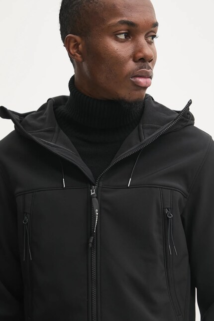 C.P. Company jacket C.P. Shell-R Goggle Jacket men's black color