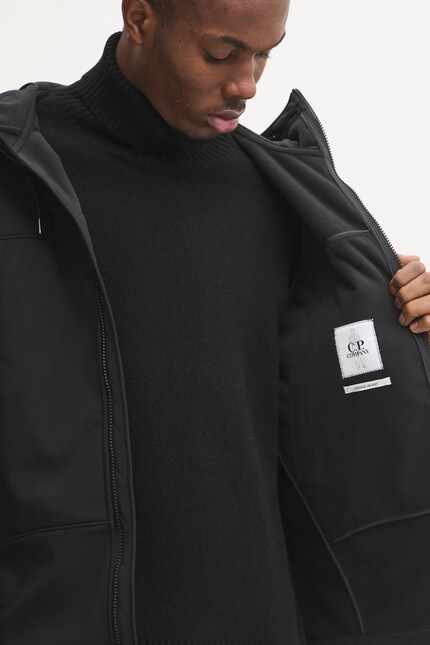 C.P. Company jacket C.P. Shell-R Goggle Jacket men's black color