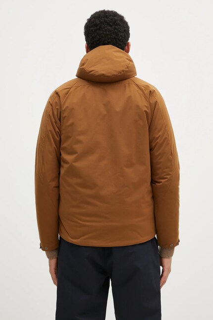 C.P. Company jacket Pro-Tek Padded Hooded Jacket men's brown color