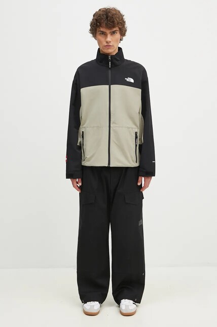 The North Face jacket Hmlyn Track Jacket men's gray color