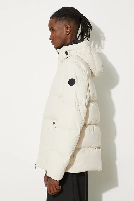 Woolrich down jacket Sierra Supreme Down Jacket men's beige color