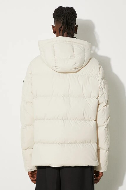 Woolrich down jacket Sierra Supreme Down Jacket men's beige color