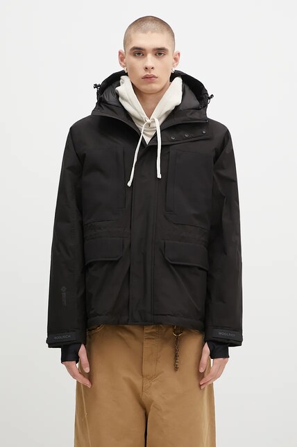 Woolrich down jacket Recycled Gtx Mountain Jacket men's black