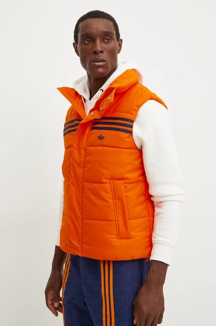 Безрукавка adidas Originals мужская цвет оранжевый зимняя JN9554