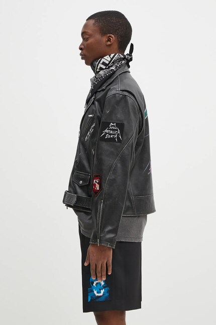 Represent leather biker jacket Metallica Leather Jacket men's