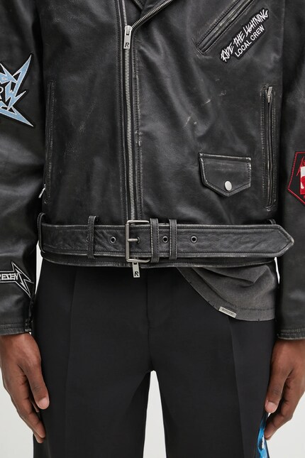Represent leather biker jacket Metallica Leather Jacket men's
