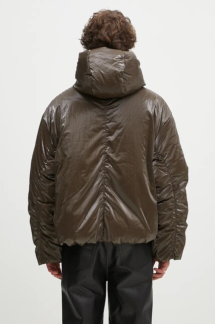 a cold wall マフラー A-COLD-WALL* jacket Veneer men's brown color ACWMO268 at PRM US