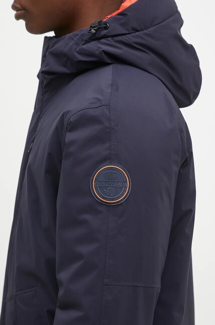 Napapijri jacket 20-22 Parka men's navy blue color NP0A4I1Y1761 at