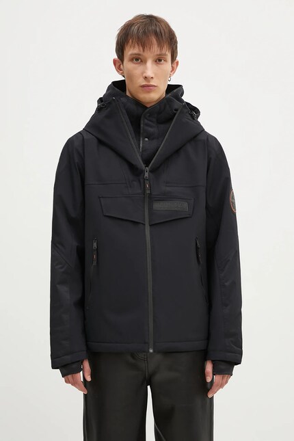 NAPAPIJRI 新品未使用　メンズ　ナイロン　ジャケット　XL Napapijri jacket Rainforest Tech Op men's black color NP0A4IAF0411