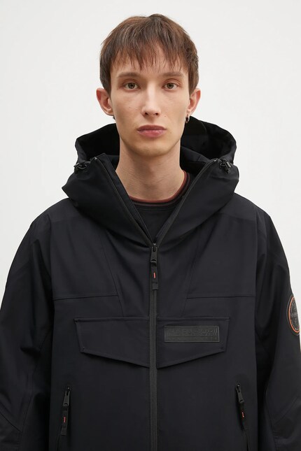 ジャケット・アウター NAPAPIJRI Napapijri jacket Rainforest Tech Op men's black color NP0A4IAF0411