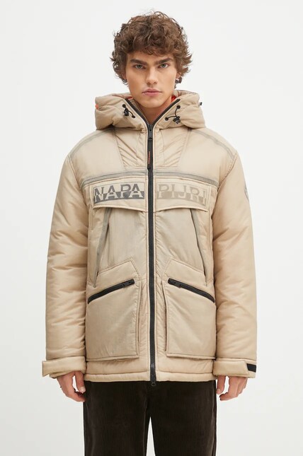 Napapijri jacket Skidoo Sheer men's beige color NP0A4IAEN1I1 at PRM US