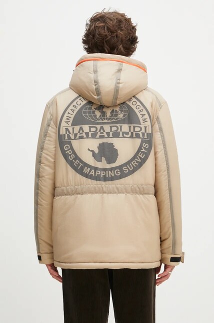 Napapijri jacket Skidoo Sheer men's beige color NP0A4IAEN1I1 at PRM US