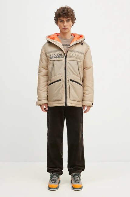 Napapijri jacket Skidoo Sheer men's beige color NP0A4IAEN1I1 at PRM US