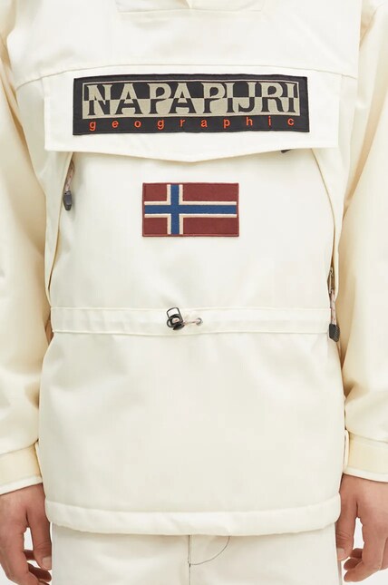 Napapijri jacket Skidoo 1990 men's beige color NP0A4IK5N1L1 at PRM US