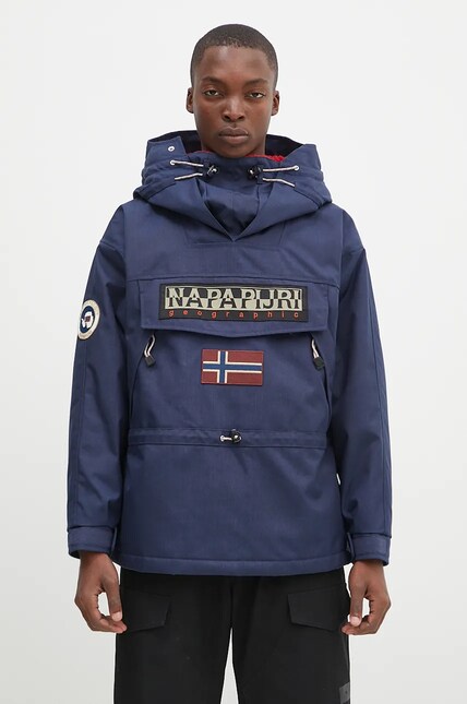 美品！ナパピリ napapijri スノボ　RECCO サイズS相当 Napapijri jacket Skidoo 1990 men's navy blue color NP0A4IK5B2Q1 at