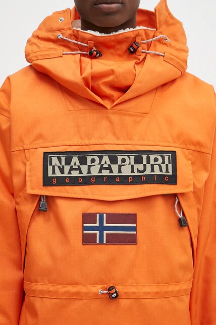 Napapijri jacket Skidoo 1990 men's orange color NP0A4IK5A681 at PRM US