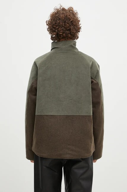 Norse Projects wool blend jacket Hakon Solotex Corduroy green