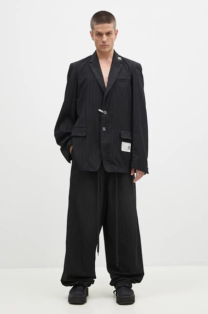 Maison MIHARA YASUHIRO wool blazer Aged Suit Blazer black color