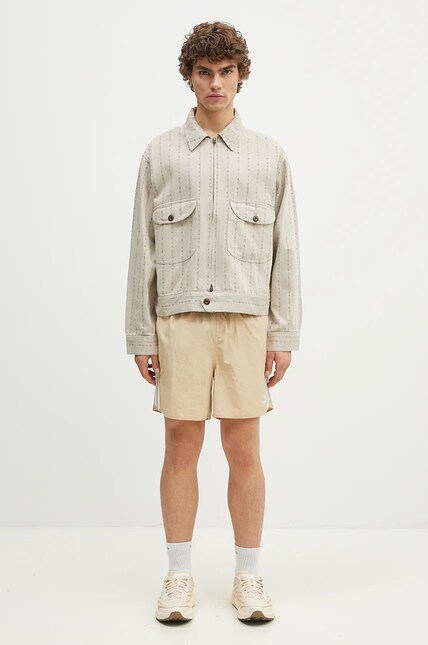 Human Made cotton shirt jacket Herringbone Zip-Up Work Jacket