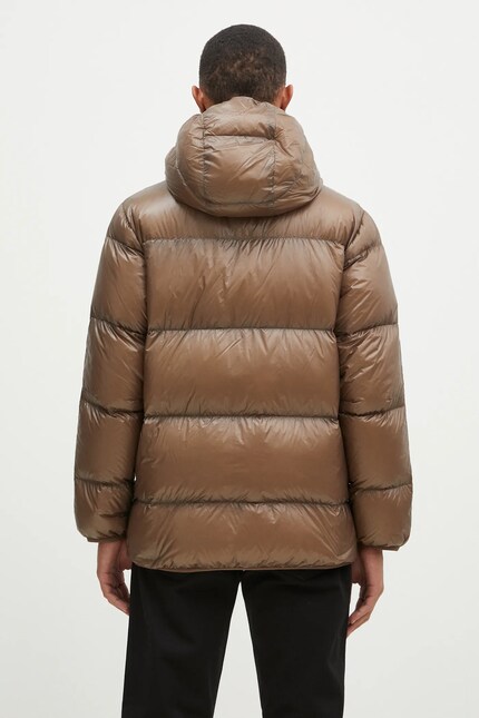 Nanga down jacket Mountain Lodge Down Hoodie Jacket men's green