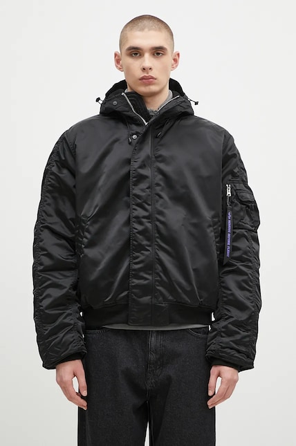 Alpha Industries jacket N-2B UV men's black color 148133UV at PRM US Alpha Industries jacket N-2B UV men's black color 148133UV at PRM US