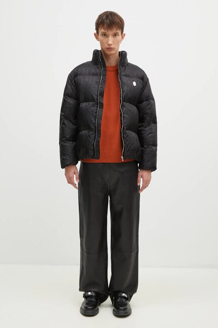 A Bathing Ape down jacket Lux Sport Pattern Jacquard Nylon Down
