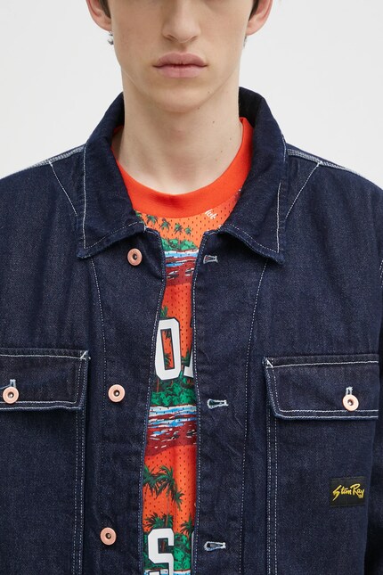 Stan Ray denim jacket Trucker Jacket men's navy blue color
