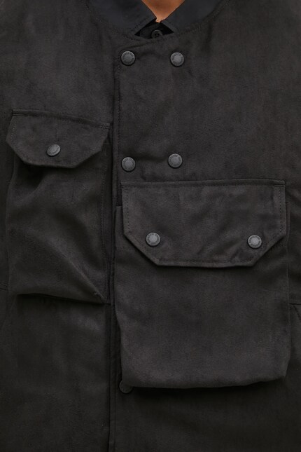 Engineered Garments vest Cover Vest men's black color 24F1C003