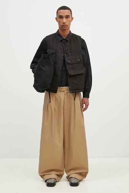 Engineered Garments vest Cover Vest men's black color 24F1C003