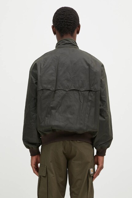 Baracuta jacket Barbour x Baracut Wax Jacket men's green color