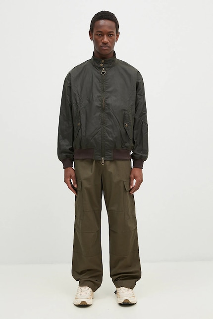 Baracuta jacket Barbour x Baracut Wax Jacket men's green color