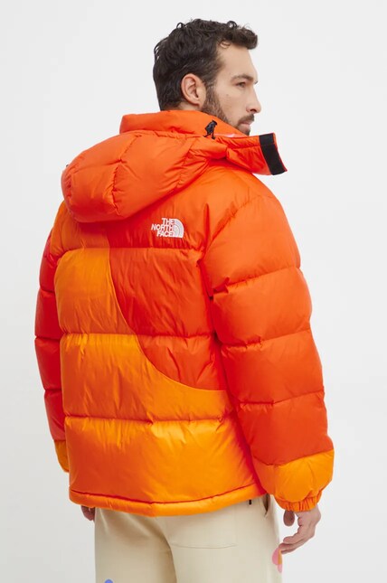 The North Face down jacket TNF x Yinka Ilori orange color