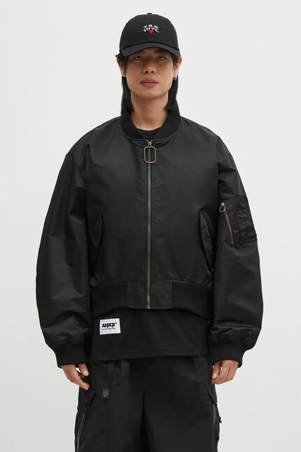 JW Anderson bomber jacket Curved Hem Bomber Jacket black color