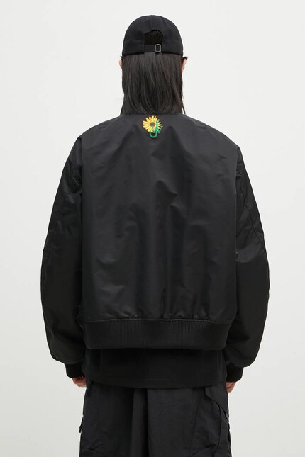 JW Anderson bomber jacket Curved Hem Bomber Jacket black color