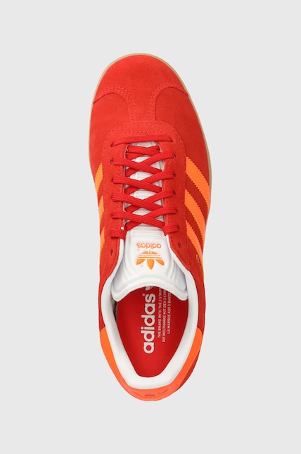 adidas gazelle silver green womens Gazelle Indoor Victory Red White Suede Red / 4.5 / M